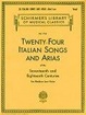 Cover of 24 Italian Songs and Arias - Medium Low Voice (Book only)