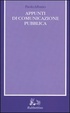 Cover of Appunti di comunicazione pubblica