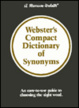 Cover of Webster's Compact Dictionary of Synonyms
