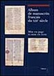 Cover of Album de manuscrits francais du XIII/e siècle