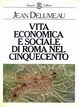 Cover of Vita economica e sociale di Roma nel Cinquecento