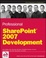 Cover of Professional SharePoint 2007 Development