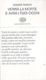 Cover of Verrà la morte e avrà i tuoi occhi
