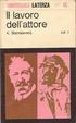 Cover of Il lavoro dell'attore vol. I