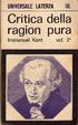 Cover of Critica della ragion pura
