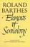 Cover of "Elements of Semiology"