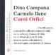 Cover of Canti orfici