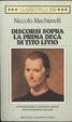 Cover of Discorsi sulla prima deca di Tito Livio