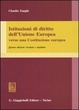 Cover of Istituzioni di diritto dell'Unione Europea