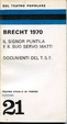 Cover of Bertolt Brecht 1970