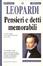 Cover of Pensieri e detti memorabili