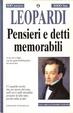 Cover of Pensieri e detti memorabili