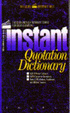Cover of Instant Quotation Dictionary