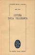 Cover of Lettera sulla tolleranza