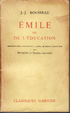 Cover of Émile ou de l'éducation