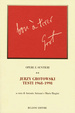 Cover of Opere e sentieri / Jerzy Grotowski