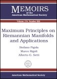 Maximum Principles On Riemannian Manifolds And Applications (Memoirs of the American Mathematical Society)