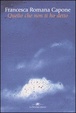 Cover of Quello che non ti ho detto