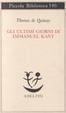 Cover of Gli ultimi giorni di Immanuel Kant