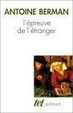 Cover of L Epreuvre De L'Etranger