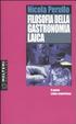 Cover of Filosofia della gastronomia laica. Il gusto come esperienza