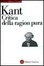 Cover of Critica della ragion pura