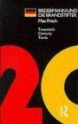 Biedermann Und Die Brandstifter (Twentieth Century Texts)