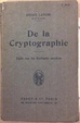 Cover of De la Cryptographie