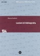 Cover of Lezioni di bibliografia