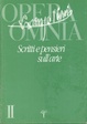 Cover of Scritti e pensieri sull'arte