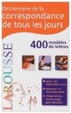 Cover of Dictionnaire de la correspondance de tous les jours
