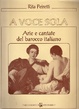 Cover of A voce sola