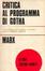 Cover of Critica al programma di Gotha