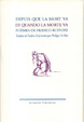 Cover of Depuis que la mort va. Di quando la morte va