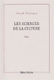Cover of Les sciences de la culture
