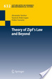 Cover of Theory of Zipf's Law and Beyond