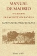 Cover of MANUAL DE MADRID. DESCRIPCION DE LA CORTE Y VILLA