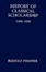 Cover of History of Classical Scholarship