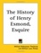 Cover of The History of Henry Esmond, Esquire