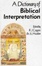 Cover of A Dictionary of Biblical Interpretation