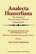Cover of Analecta Husserliana