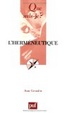 Cover of L'herméneutique