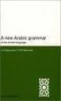 Cover of A New Arabic Grammar of the Written Language