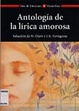 Cover of Antología de la lírica amorosa