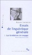 Cover of Essais de linguistique générale