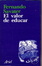 Cover of El valor de educar