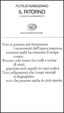 Cover of Il ritorno