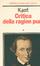 Cover of Critica della ragion pura