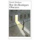 Cover of Rue des Boutiques Obscures
