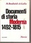 Cover of Documenti di storia moderna 1492-1815